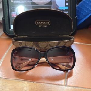 Coach Black and Brown Sunglasses